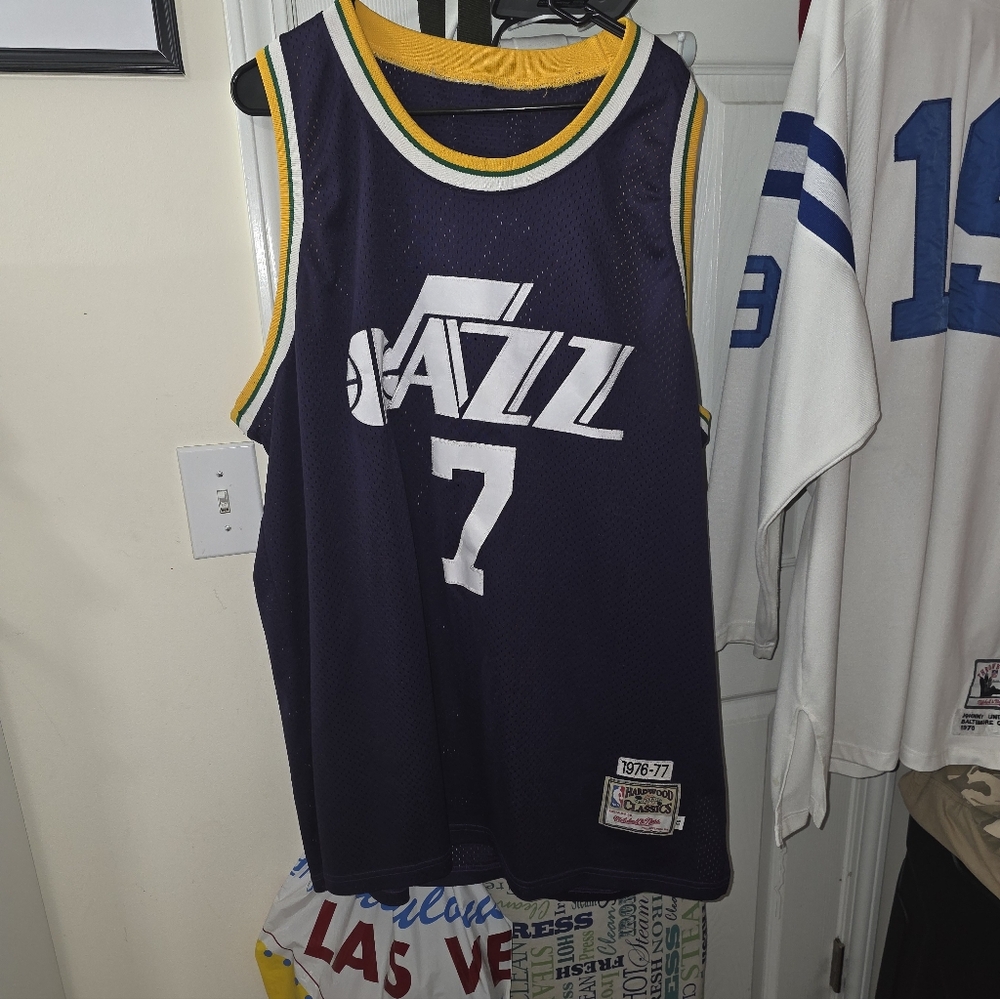 New Orleans Jazz Mitchell And Ness Legacy Jersey Mens Size 56 (3xl)